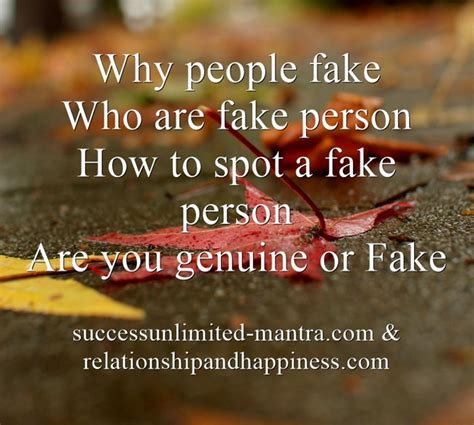 are people fake